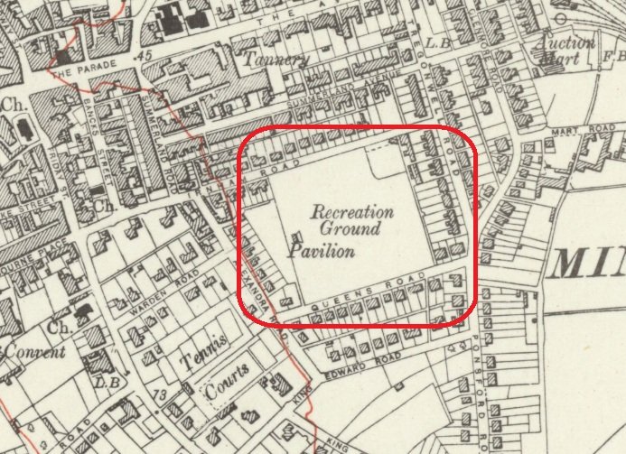 Minehead - Recreation ground : Map credit National Library of Scotland